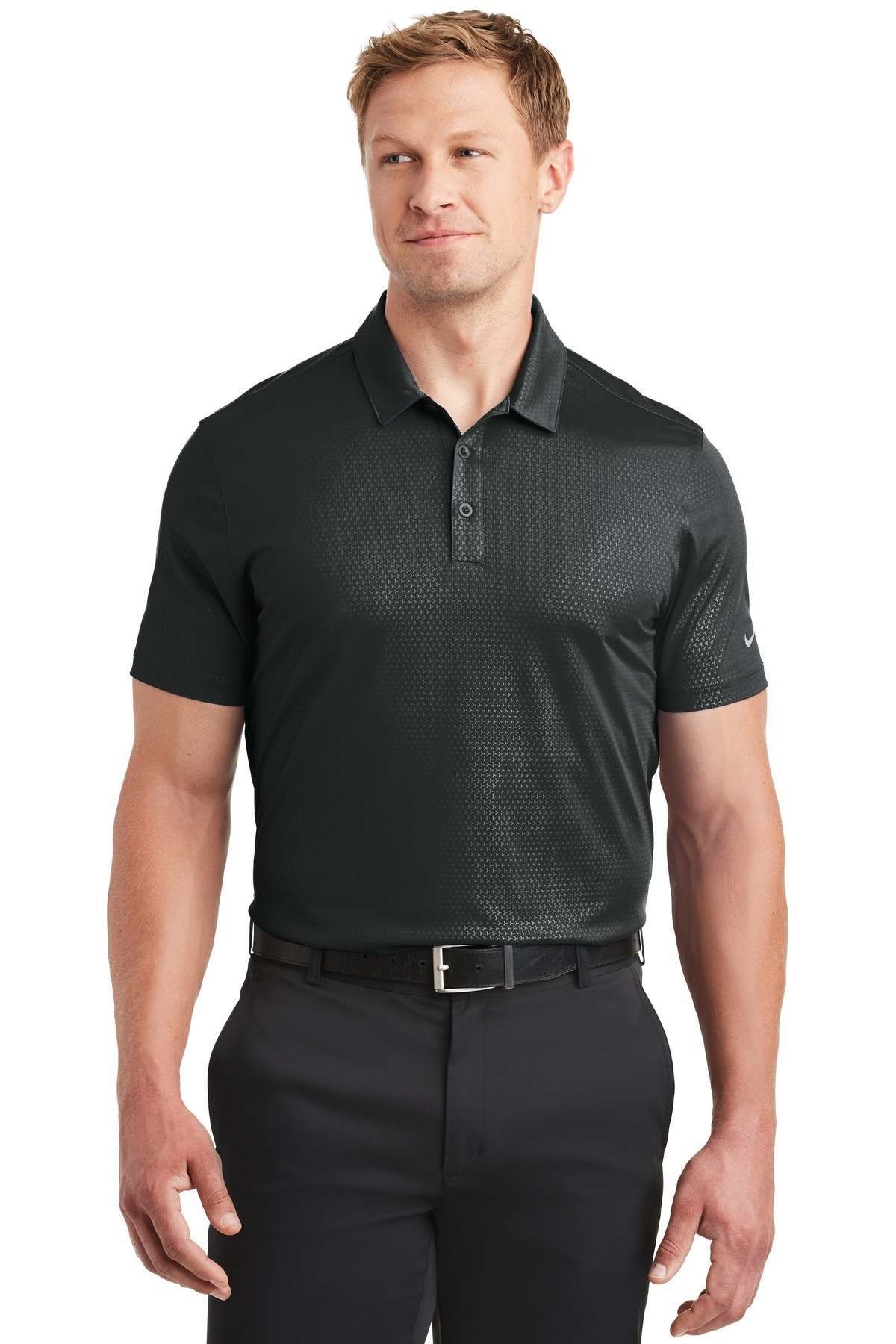 Nike Golf Dri FIT Embossed Tri Blade Polo Shirts Apparel