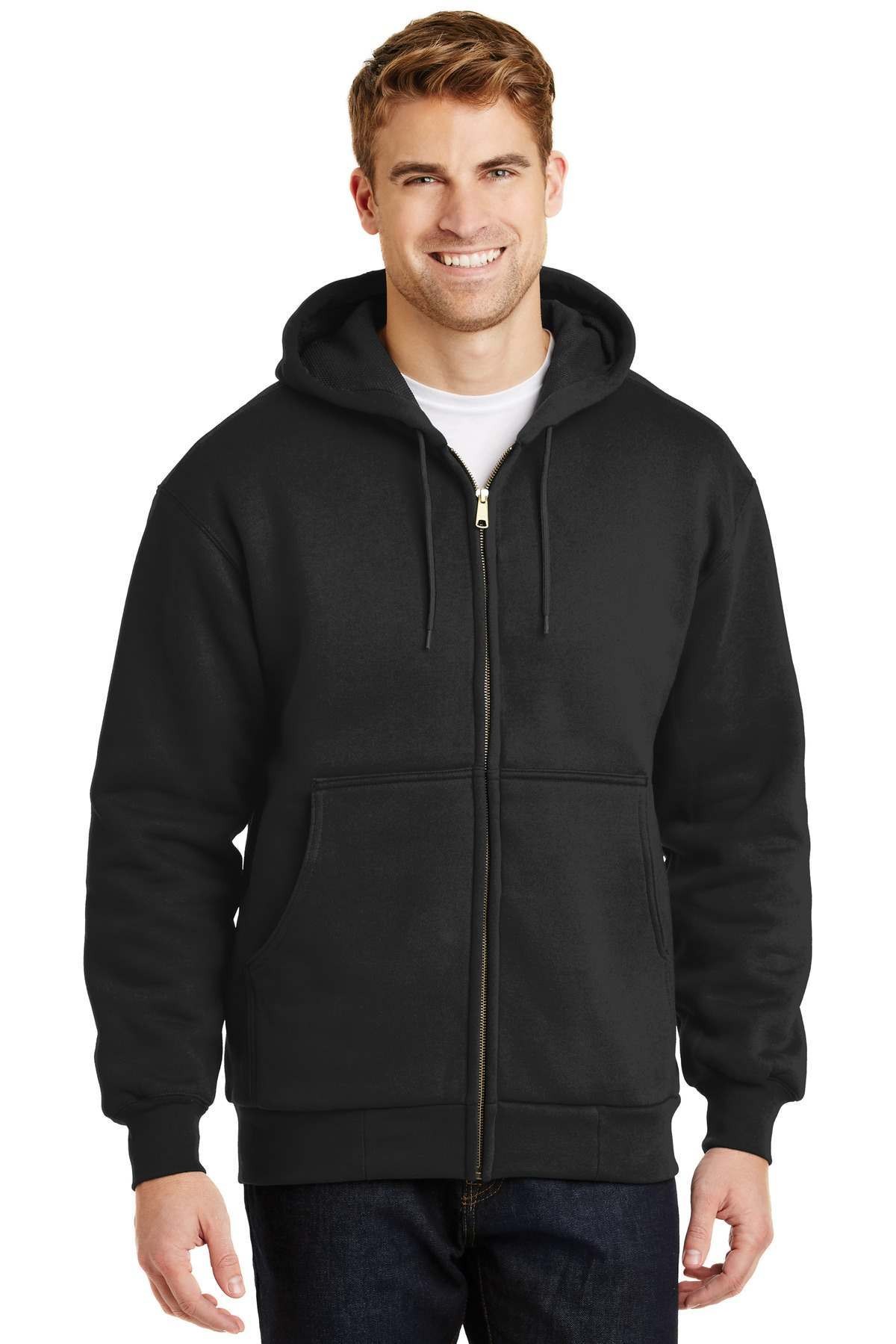 CornerStone Heavyweight Full Zip Hooded Sweatshirt with Thermal Lining
