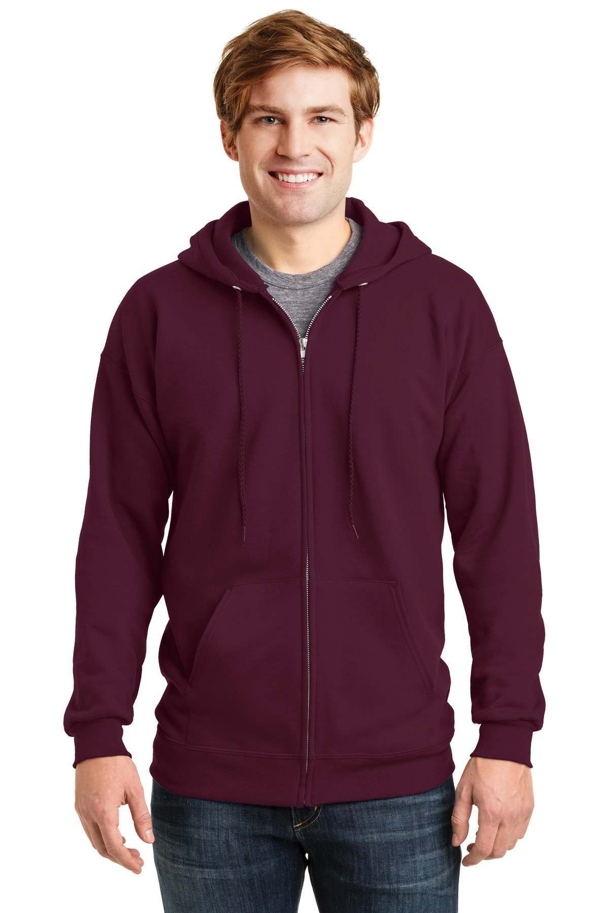 Hanes Ultimate Cotton Full Zip Hoodie Sweatshirt