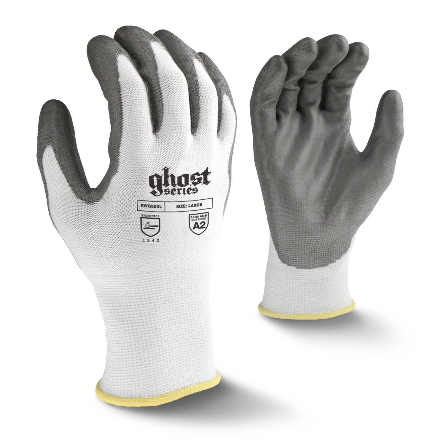 Series Cut Protection Level 3 Work Glove Radians RWG550 Ghost 