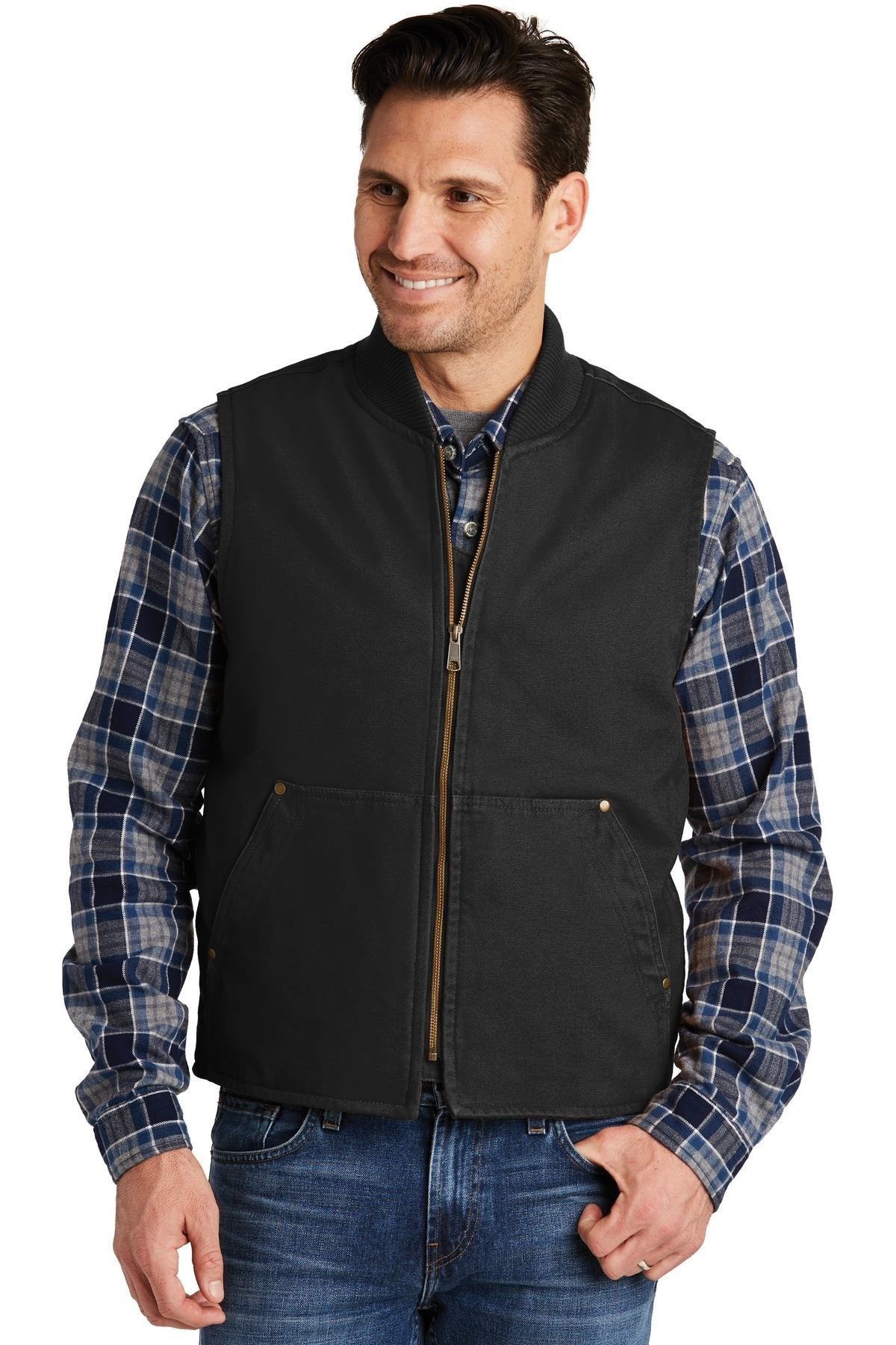 CornerStone Washed Duck Cloth Vest Vests Apparel