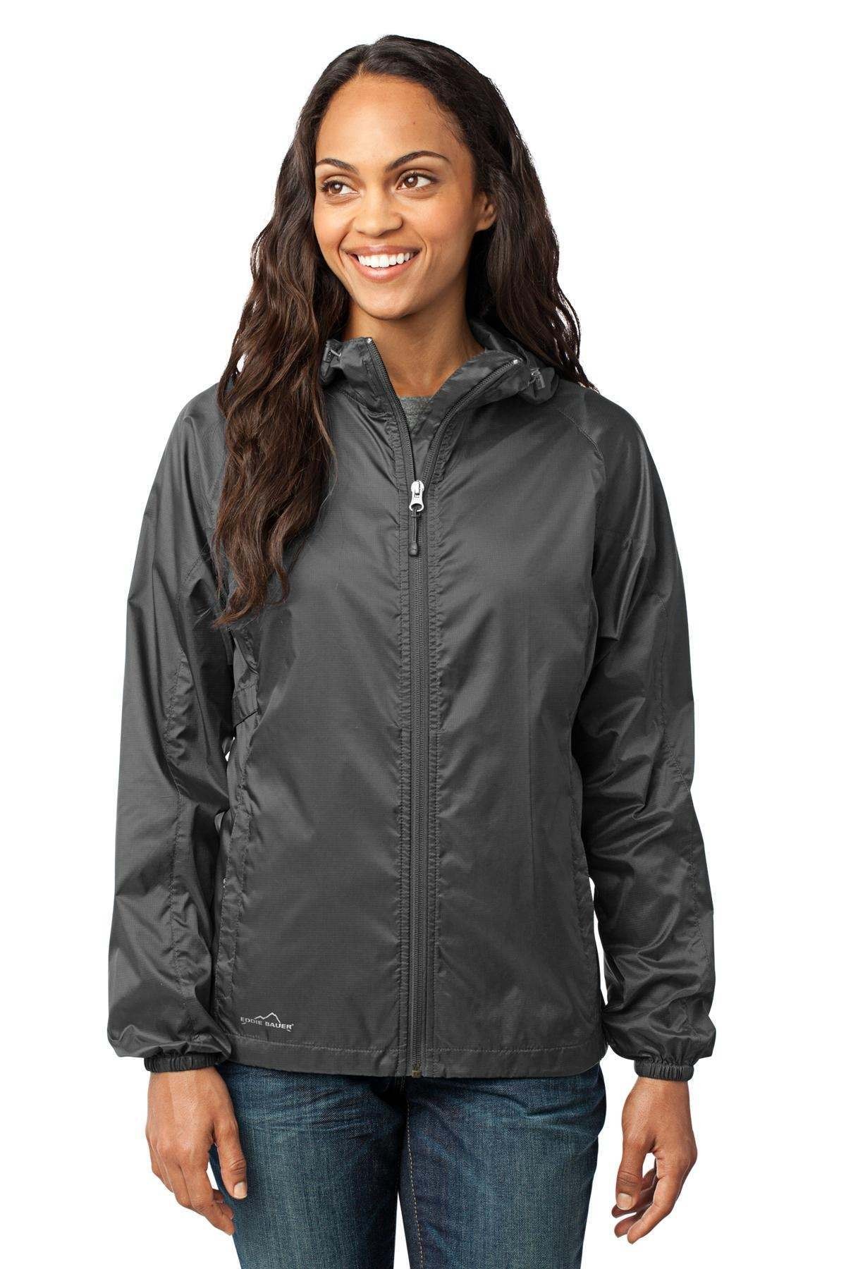 Curved Wind Jacket バーガンディ eb501_greysteel_model_front_06