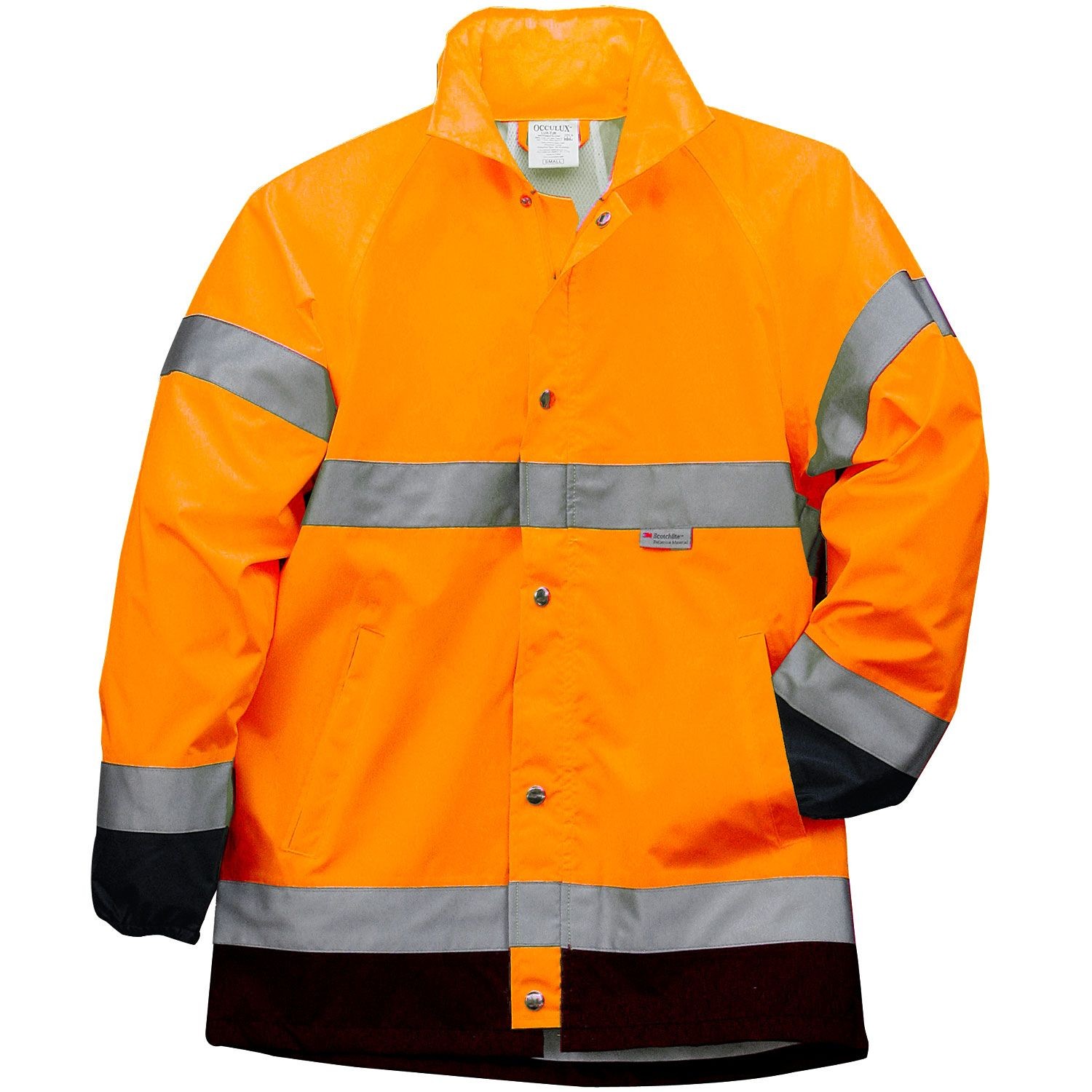 Hi Vis Breathable Rain Jacket with 3M Film Orange