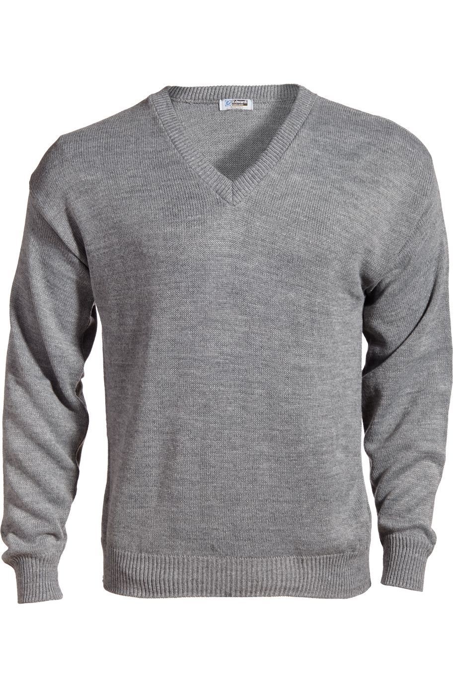 『TEN Vneck Knit GRAY L』 JERSEY KNIT ACRYLIC SWEATER