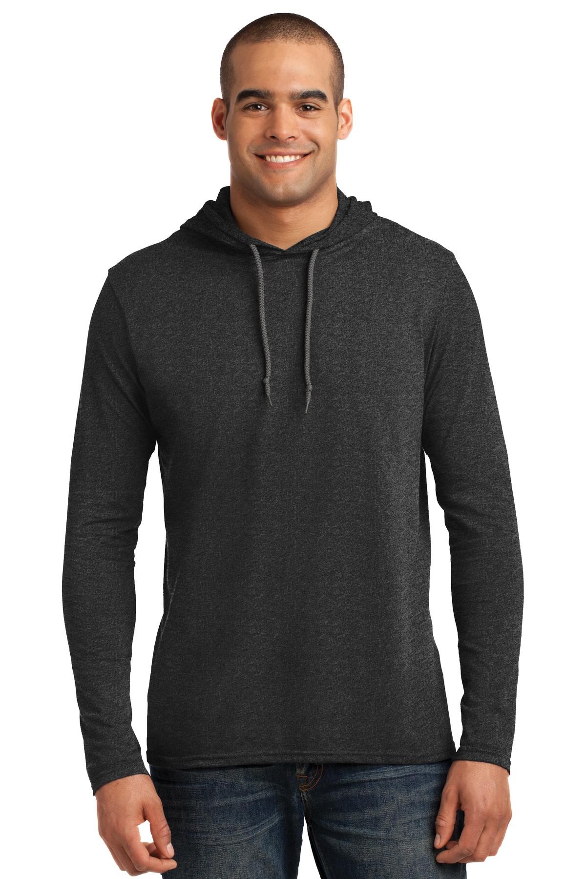 Anvil long sleeve hooded tee hot sale