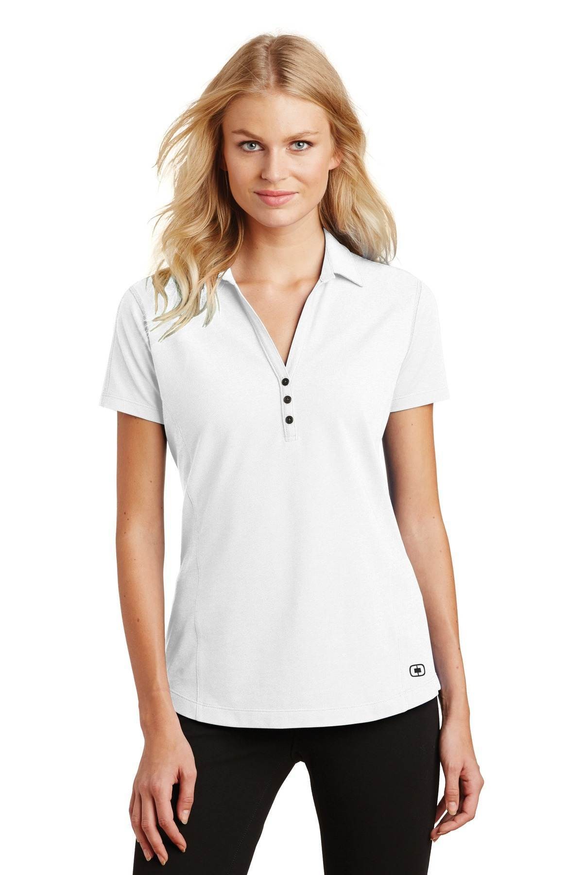 OGIO LOG126 Ladies Onyx Polo White XL