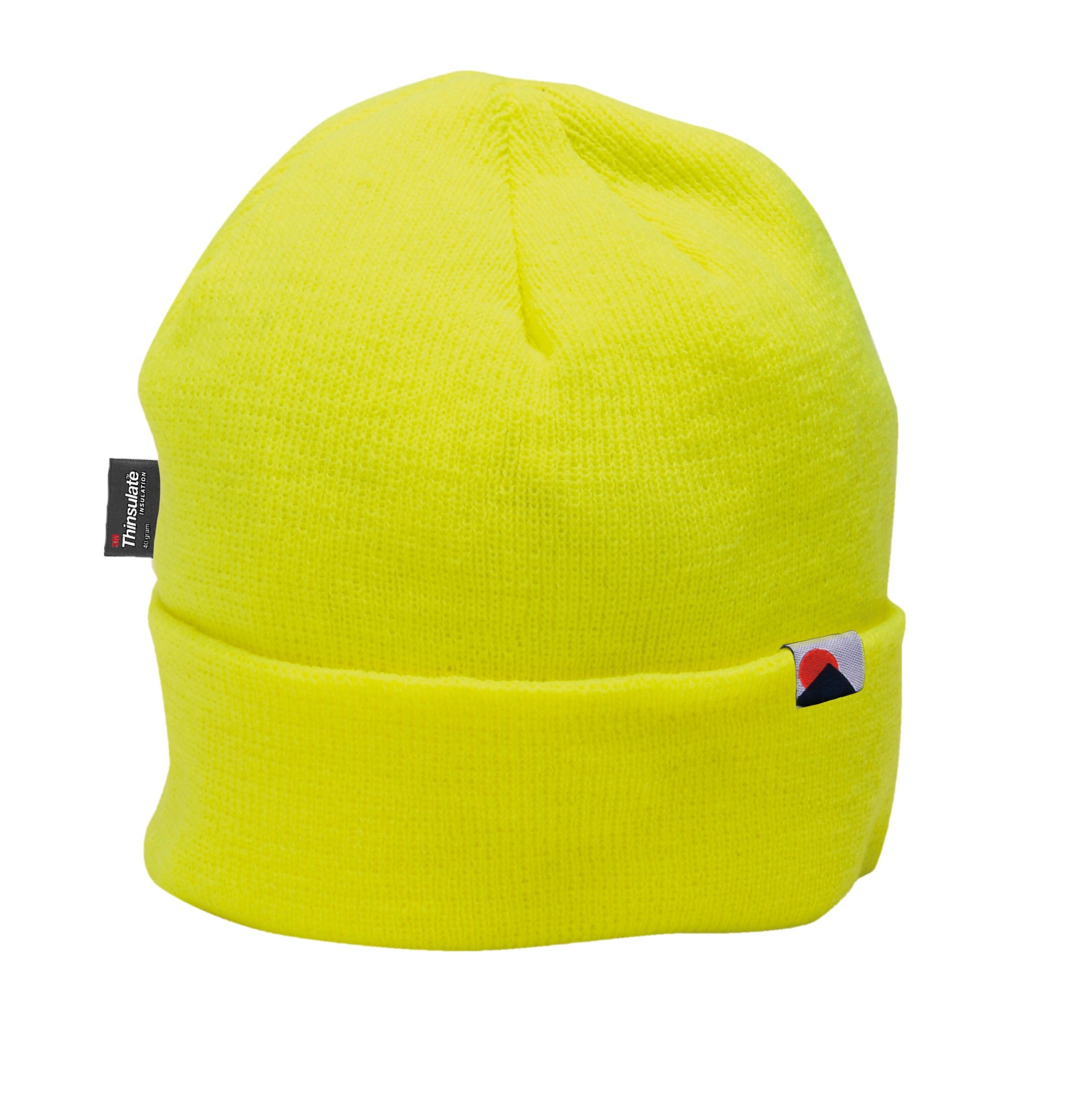 HI VIS BEANIE YELLOW OR ORANGE ACRYLIC ONE SIZE FITS MOST NEW 