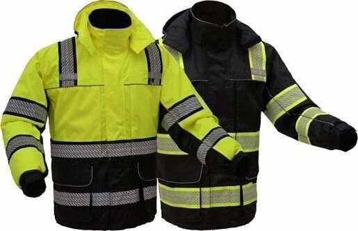 ONYX Class 3 Rip stop Rain Coat with Teflon Coating Lime
