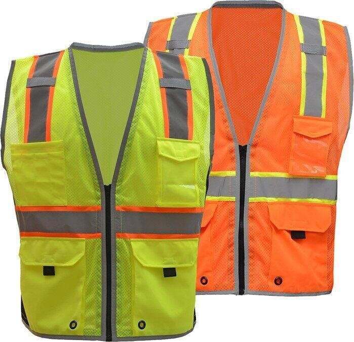 Class 2 Hype-Lite Safety Vest with Black Contrast 