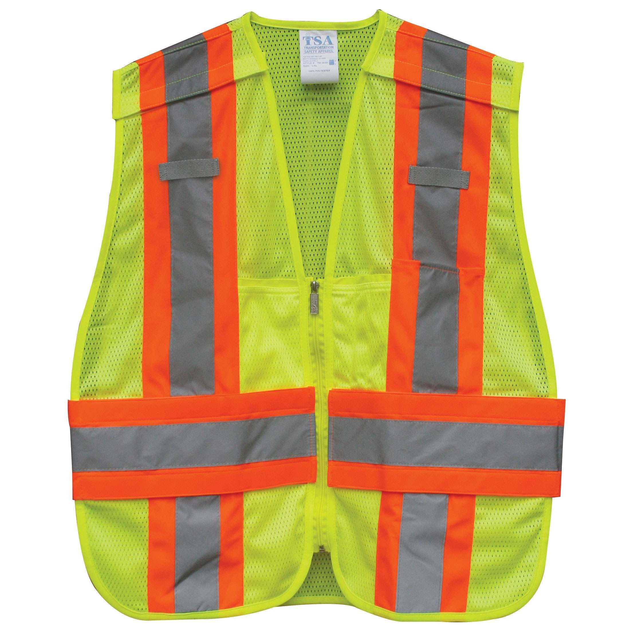 ANSI 2 5 PT TEAR-AWAY DOT SAFETY VEST
