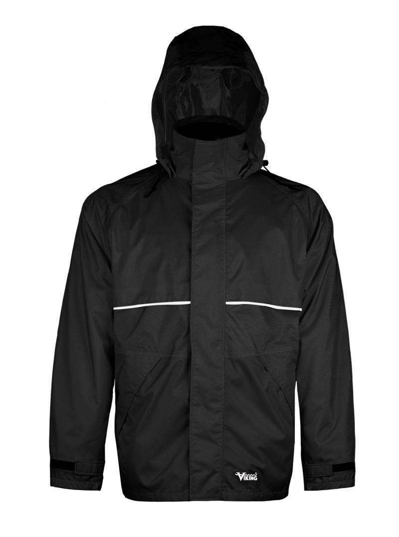 Journeyman Heavy Duty 420D Rip Stop Rain Jacket-Black