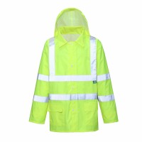 REPREVE® Recycled Safety Rain Jacket Image