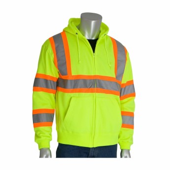ANSI 3 Hooded Sweatshirt with Two-Tone Reflective