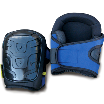 BLACK FLAT CAP GEL KNEE PAD (PAIR)