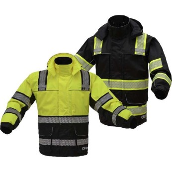 Hi-Vis Ripstop 3-in-1 Utility Jacket w/ Teflon Shield