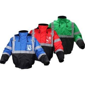 Non-ANSI Waterproof Bomber Jacket with Black Bottom