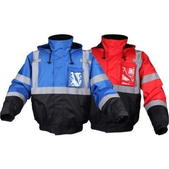 Non-ANSI Waterproof Bomber Jacket with Black Bottom