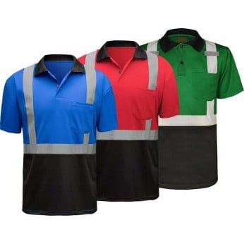 Enhanced Visibility Short Sleeve Polo Shirt