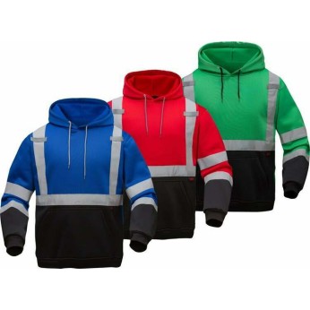 Enhanced Visibility Black Bottom Pullover Sweatshirt
