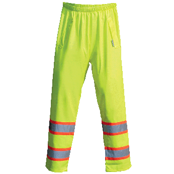 Hi-Vis ANSI Class E DOT Breathable & Stretchable Rain Pant