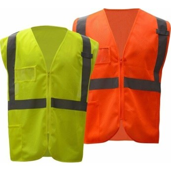 Standard Class 2 Mesh Zipper Safety Vest