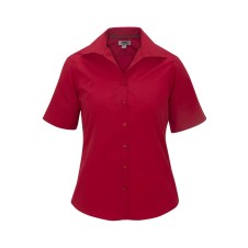 EDWARDS LADIES' LIGHTWEIGHT SHORT SLEEVE POPLIN BLOUSE