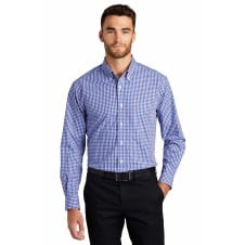 Port Authority® Long Sleeve Gingham Easy Care Shirt