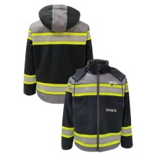 Enhanced Visibility Black Heavy Duty Canvas Sherpa Lined Jacket	