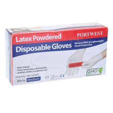 Latex Gloves Powdered (100 Pack)