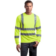 CornerStone ANSI 107 3 Long Slv Snag-Resist Reflective Tee