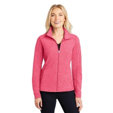 Port Authority® Ladies Heather Microfleece Full-Zip Jacket