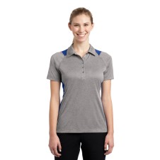 Sport-Tek® Ladies Heather Colorblock Contender™ Polo