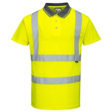 Port West Hi-Vis Short Sleeve Polo Shirt