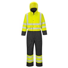 Hi-Vis Contrast Quilt-Lined Waterproof Coverall