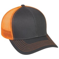 6 Panel Cotton Twill Cap with Mesh Back