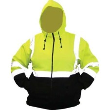 Hi-Vis ANSI 3 Reflective Full Zip Sweatshirt