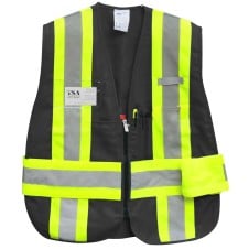 Incident Command Safety Vest withTwo-Tone Reflective Stripes