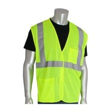 PIP® ANSI Type R Class 2 Two Pocket Value Mesh Vest